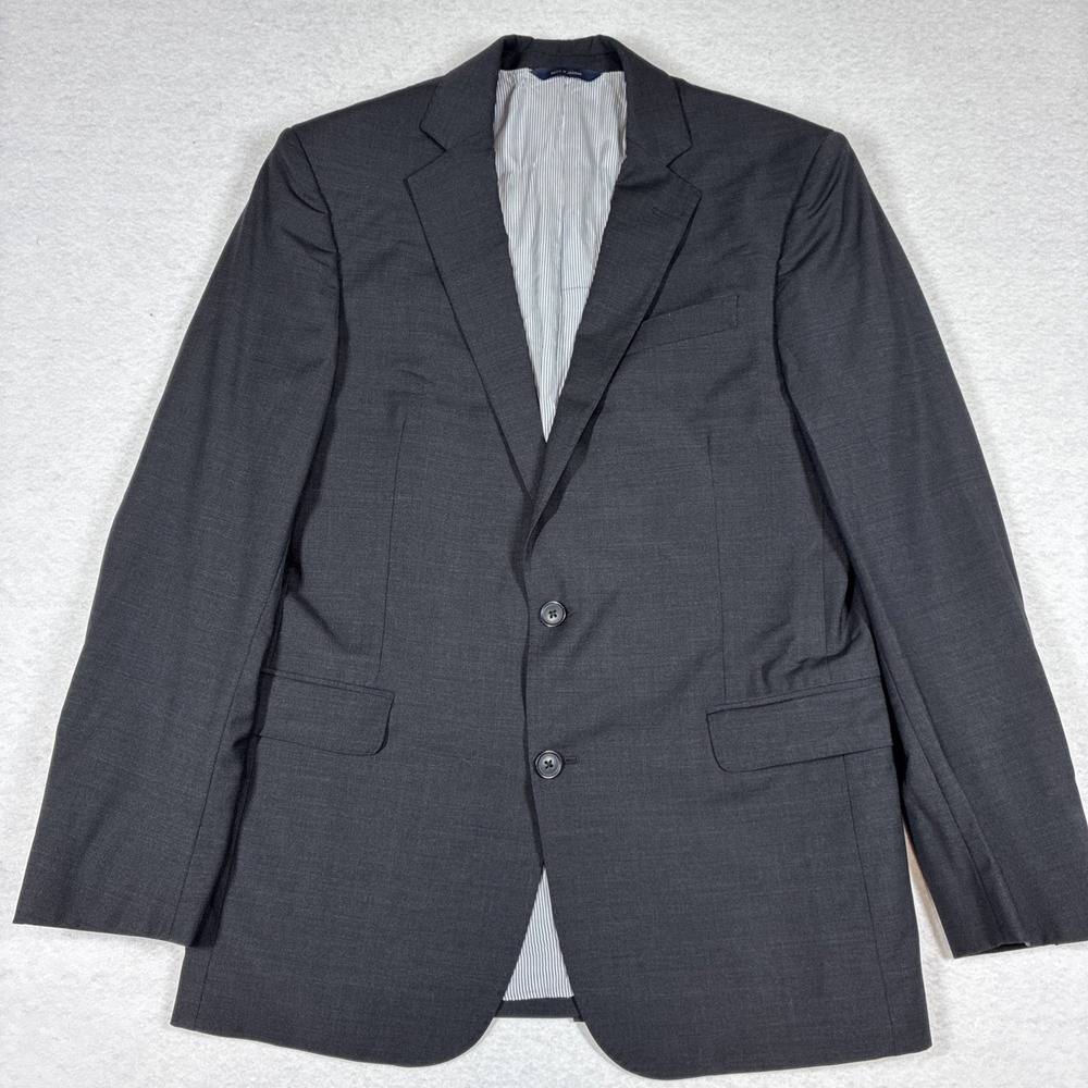 Brooks Brothers Explorer Regent Fit Black Wool Blend Sport Coat Blazer 39R
